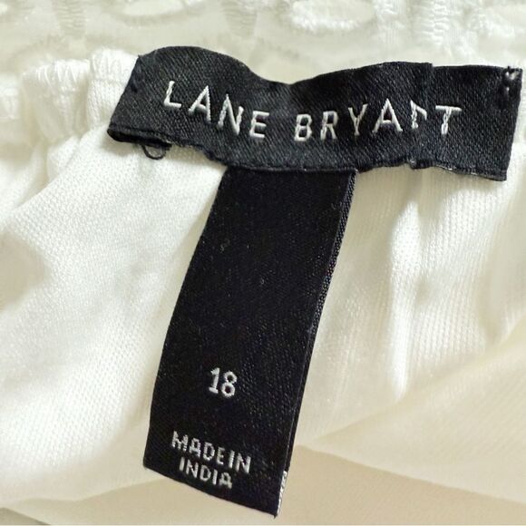 Lane Bryant boho crochet peasant top - Picture 2 of 6